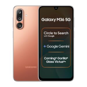 Samsung Galaxy M36 5G (Serene Green, 8 GB RAM, 256 GB Storage)| Circle to Search| Google Gemini| Corning Gorilla Glass Victus+| 7.7mm Slim| AI Enhanced 50 MP OIS Triple Camera| Unmatched Nightography